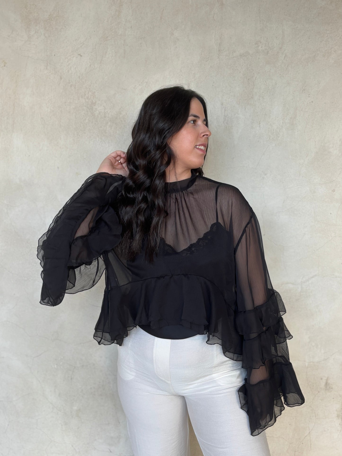 BLUSA VOLANTE