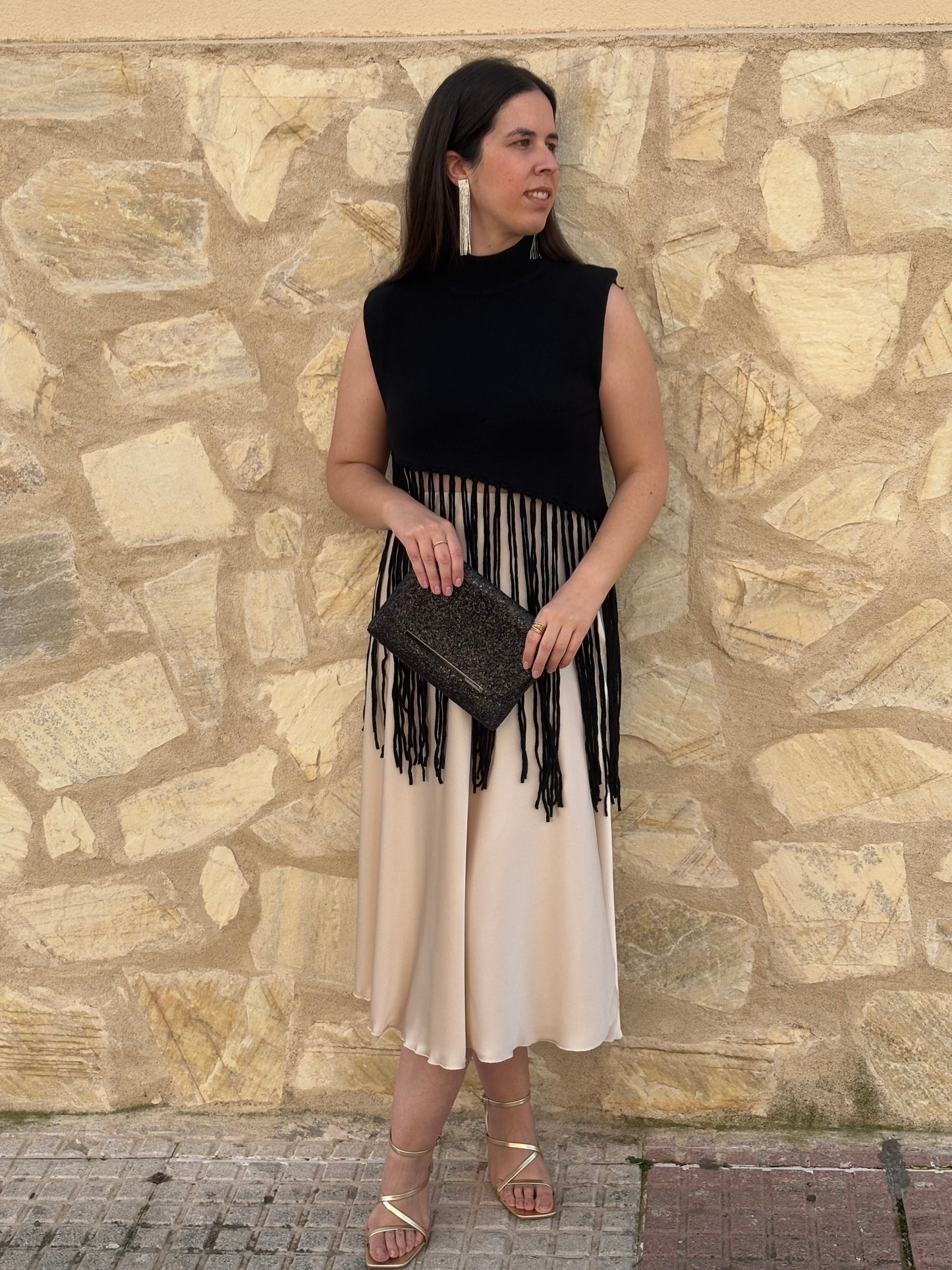 FALDA SATINADA