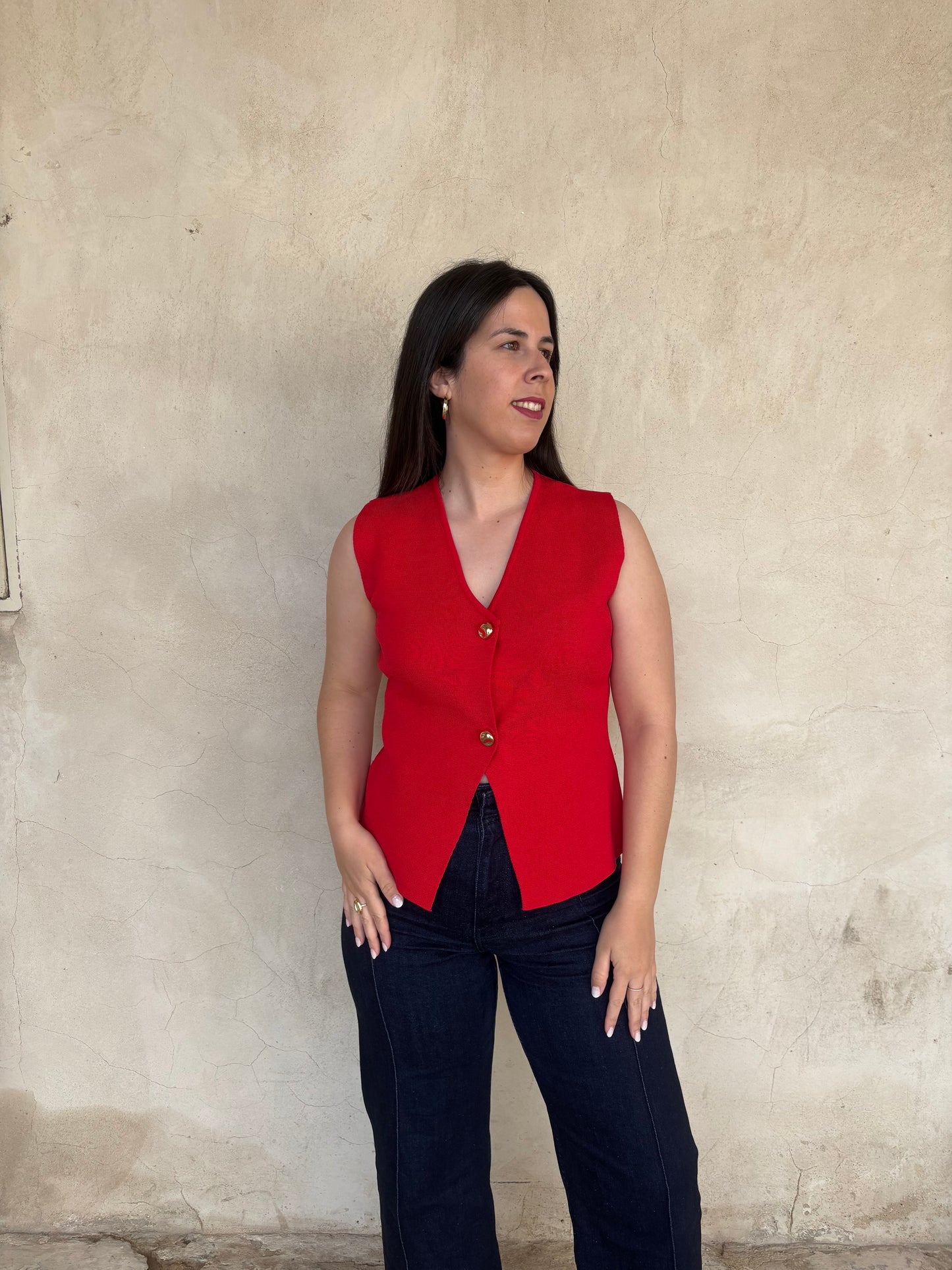 CHALECO GRECIA ROJO